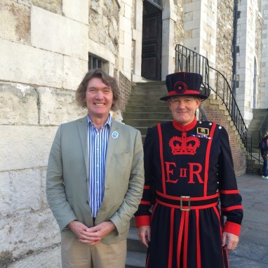 Tim and beefeater